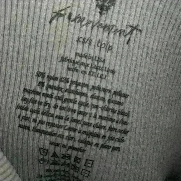 Free People Movement Ribbed High Rise Athleisure Gorpcore Leggings Size X\S - Picture 7 of 9